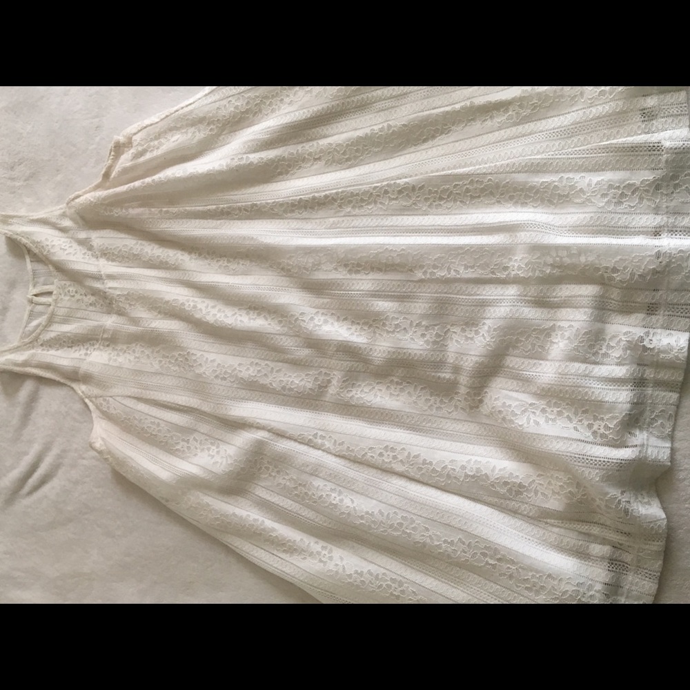 White lace summer dress, Size M